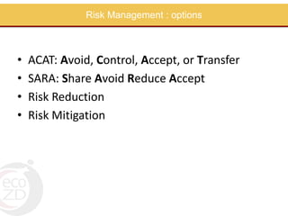 Risk management: Part 1