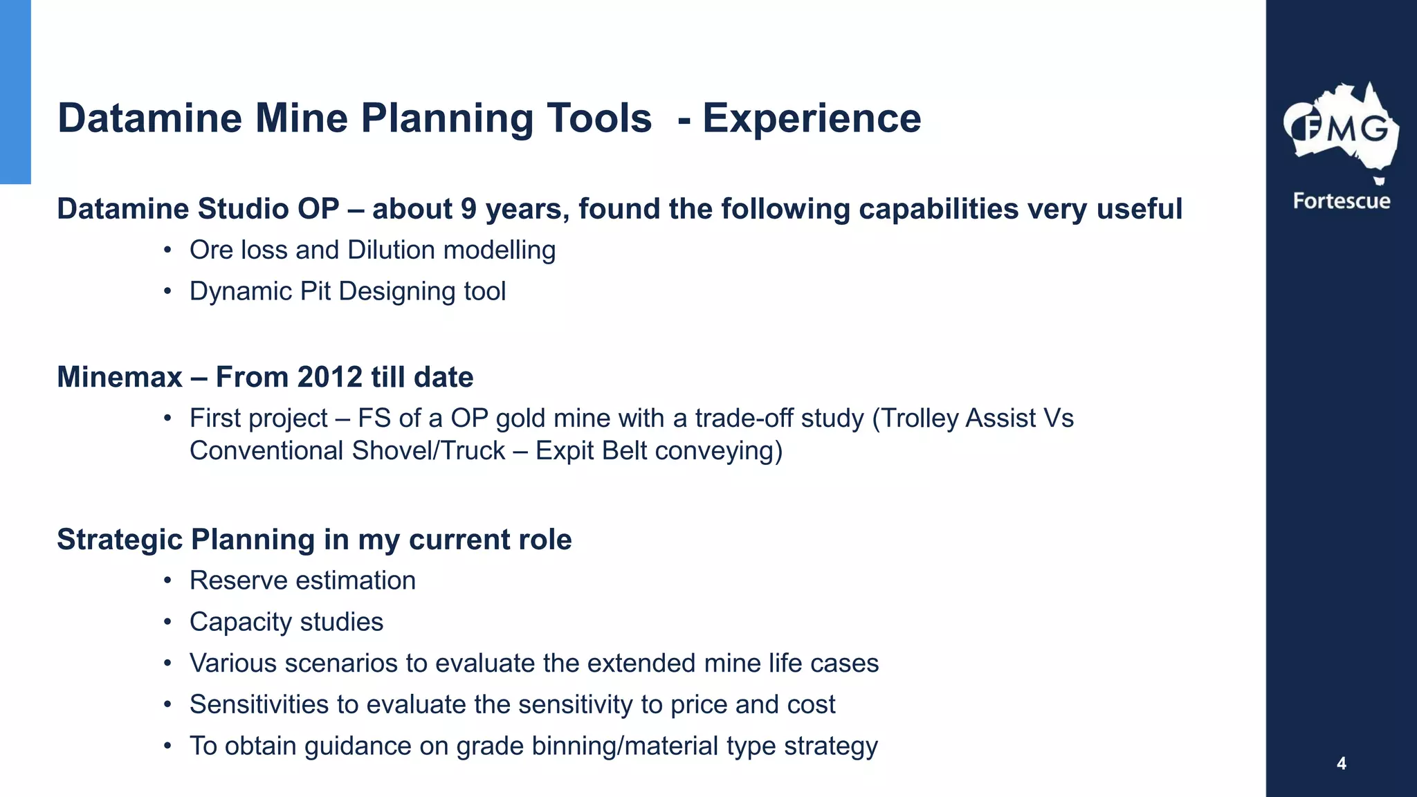 9. Santhosh Mulky, Fortescue Metals - A Powerful Tool to Unlock ...