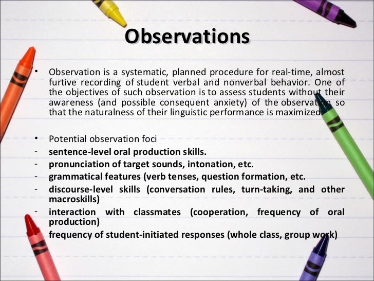 Beyond tests alternatives in assessment