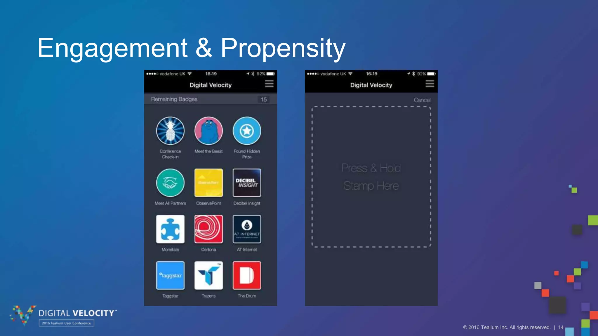 © 2016 Tealium Inc. All rights reserved. | 14
Engagement & Propensity