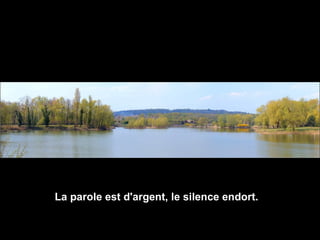La parole est d'argent, le silence endort. 