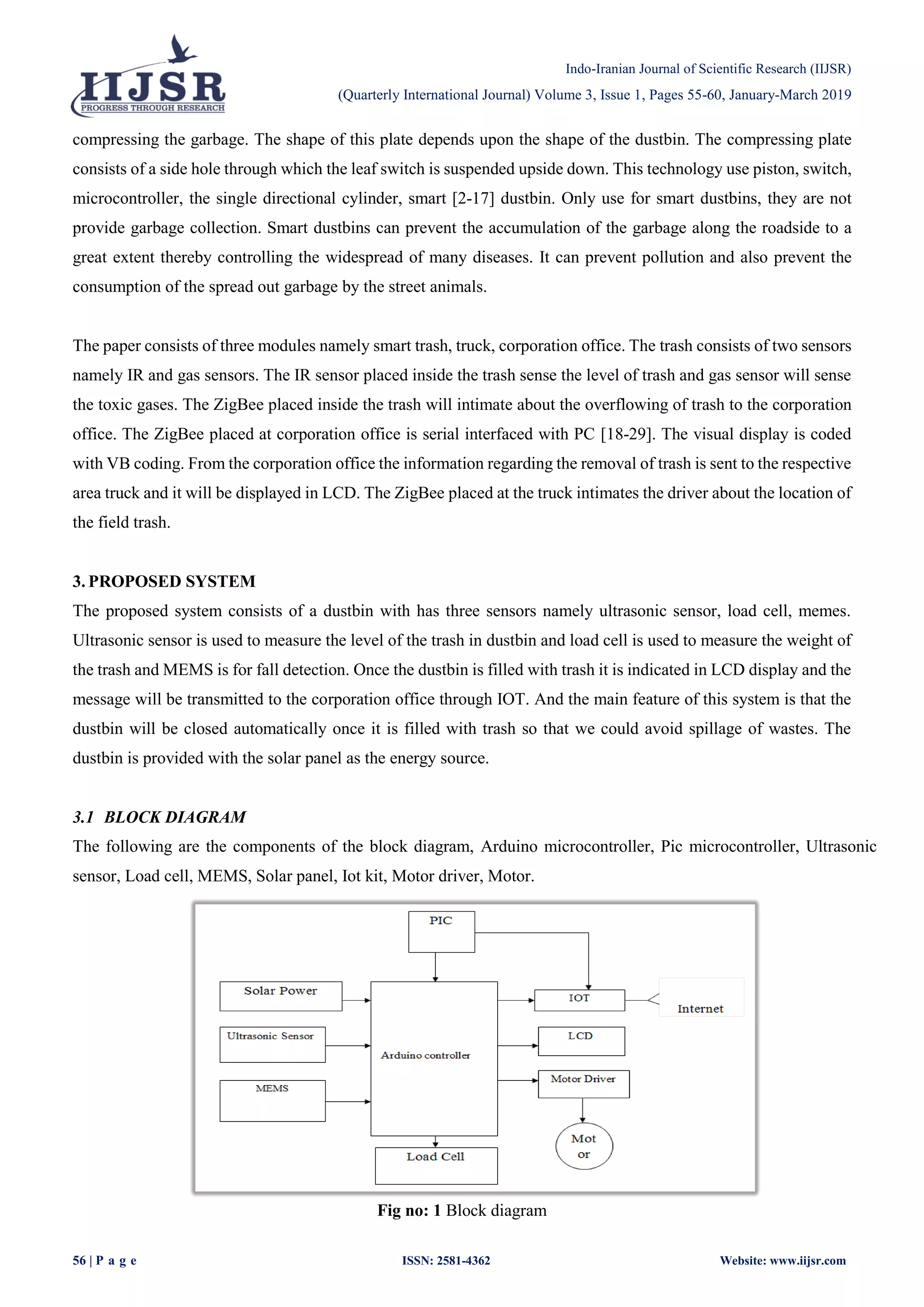 IOT Based Garbage Monitoring System | PDF