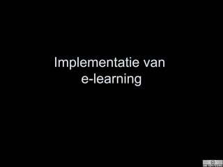 Implementatie van  e-learning 