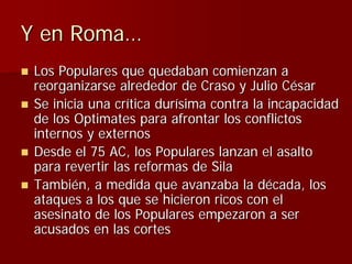 Julio Ceśar y el fin de la República romana