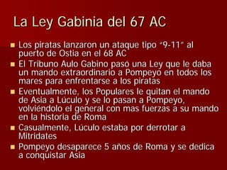 Julio Ceśar y el fin de la República romana