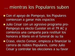 Julio Ceśar y el fin de la República romana