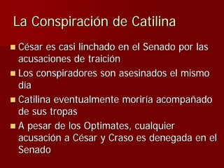 Julio Ceśar y el fin de la República romana