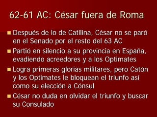 Julio Ceśar y el fin de la República romana