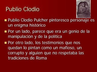 Julio Ceśar y el fin de la República romana