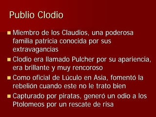 Julio Ceśar y el fin de la República romana