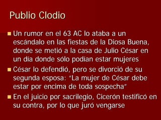 Julio Ceśar y el fin de la República romana