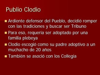 Julio Ceśar y el fin de la República romana