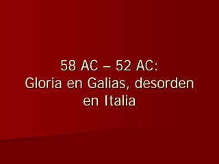 Julio Ceśar y el fin de la República romana