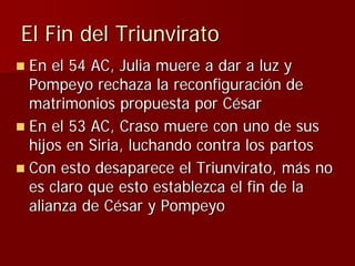 Julio Ceśar y el fin de la República romana