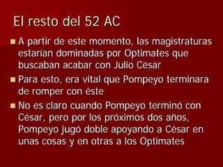 Julio Ceśar y el fin de la República romana