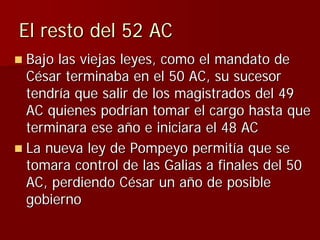 Julio Ceśar y el fin de la República romana