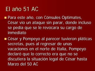 Julio Ceśar y el fin de la República romana