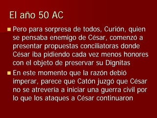 Julio Ceśar y el fin de la República romana