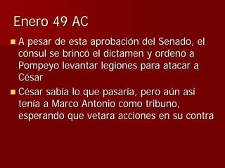 Julio Ceśar y el fin de la República romana