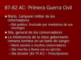 Julio Ceśar y el fin de la República romana