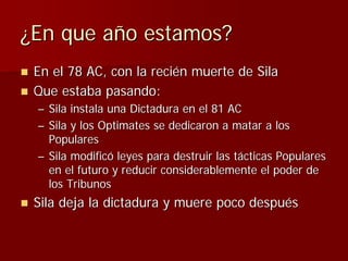 Julio Ceśar y el fin de la República romana