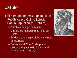 Julio Ceśar y el fin de la República romana