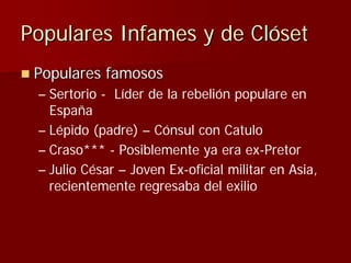 Julio Ceśar y el fin de la República romana