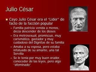 Julio Ceśar y el fin de la República romana