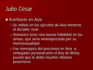 Julio Ceśar y el fin de la República romana