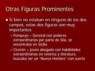 Julio Ceśar y el fin de la República romana