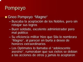 Julio Ceśar y el fin de la República romana