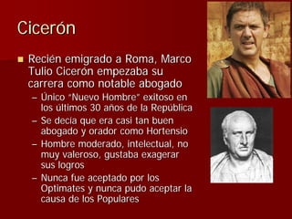 Julio Ceśar y el fin de la República romana