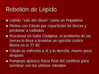 Julio Ceśar y el fin de la República romana