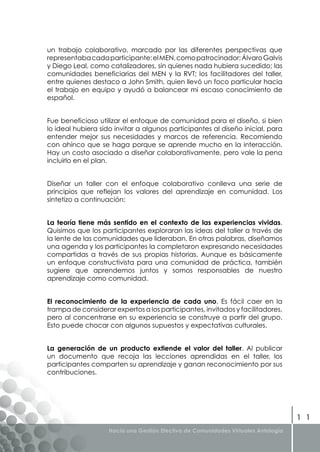 Libro Gestion Efectiva de Comunidades Virtuales