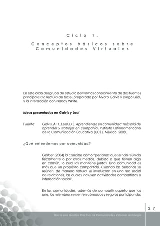 Libro Gestion Efectiva de Comunidades Virtuales