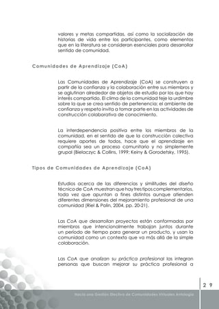 Libro Gestion Efectiva de Comunidades Virtuales