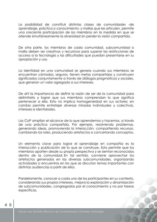 Libro Gestion Efectiva de Comunidades Virtuales