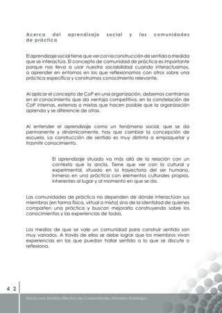 Libro Gestion Efectiva de Comunidades Virtuales