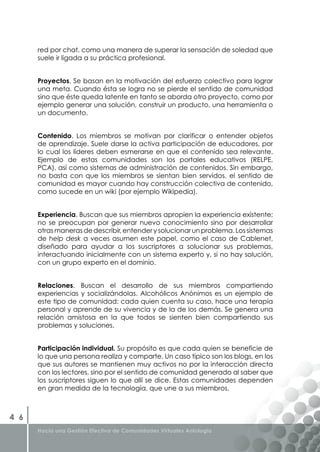 Libro Gestion Efectiva de Comunidades Virtuales