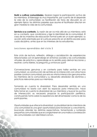 Libro Gestion Efectiva de Comunidades Virtuales