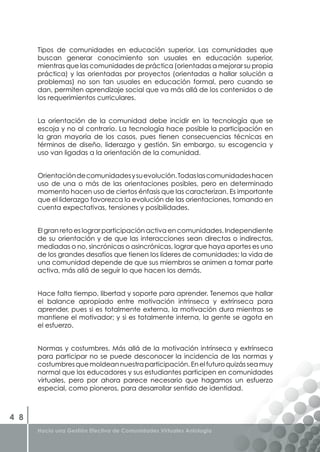 Libro Gestion Efectiva de Comunidades Virtuales