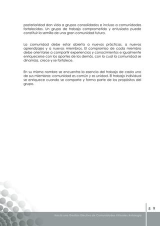 Libro Gestion Efectiva de Comunidades Virtuales