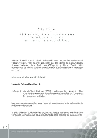 Libro Gestion Efectiva de Comunidades Virtuales