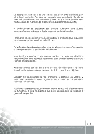 Libro Gestion Efectiva de Comunidades Virtuales