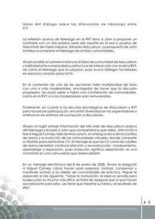 Libro Gestion Efectiva de Comunidades Virtuales