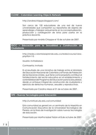 Libro Gestion Efectiva de Comunidades Virtuales