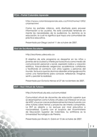 Libro Gestion Efectiva de Comunidades Virtuales