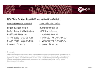 DFKOM Social Media Newsroom