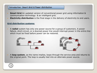 Advanced Power Distribution System Conﬁguration for Smart Grid | PPTX