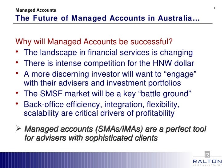 Managed Accounts In Australia